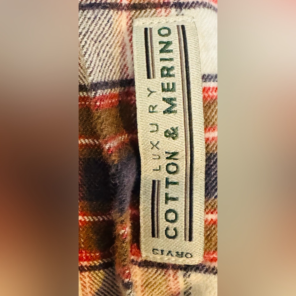 Orvis Multicolored Luxury Cotton & Merino Men’s L Long Sleeve Button‎ Up Shirt - Picture 3 of 7